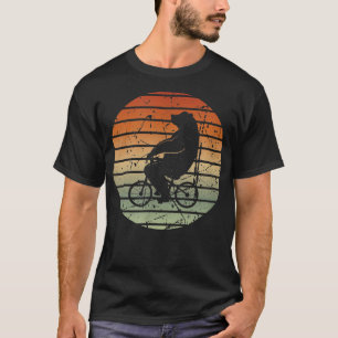 Just a Bear on a Bike I Retro Cyclist Bicycle Circ T-Shirt