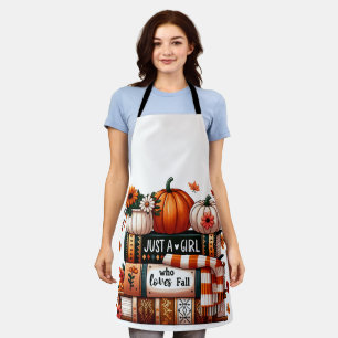 Just a Bookish Girl Who Loves Fall Apron
