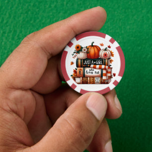 Just a Bookish Girl Who Loves Fall Poker Chips