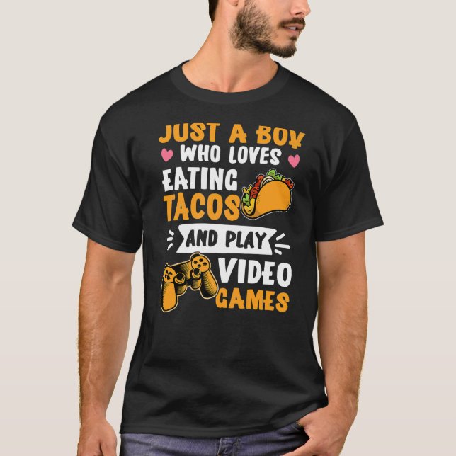 Just a Boy Gaming Taco Gamer Taco  Viva México T-Shirt (Front)