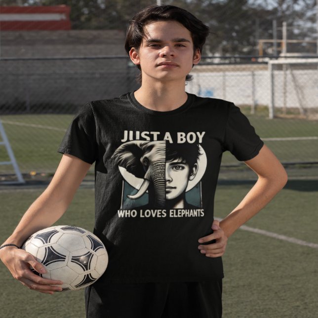 Just A Boy Love For Elephants T-Shirt (Creator Uploaded)