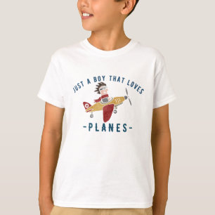 Just a boy that loves planes,Funny Pilot Airplane T-Shirt
