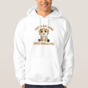 Just A Boy who Guinea Pig Loves Sweet Animal Hoodie