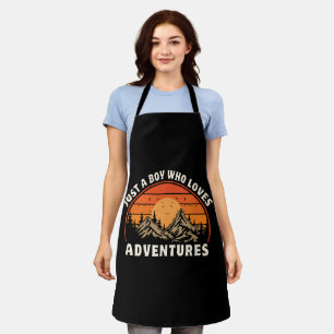 just a boy who loves adventures apron