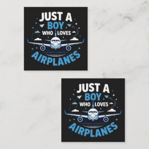 Just A Boy who Loves Aeroplanes  Enclosure Card