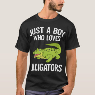 Just A Boy Who Loves Alligators Boys Toddler  T-Shirt