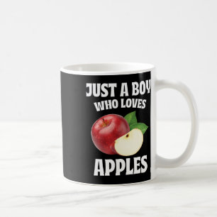 Just A Boy Who Loves Apples Apple Lover Fruit Love Coffee Mug