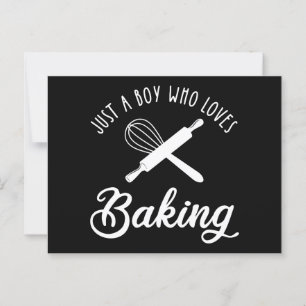 Just A Boy Who Loves Baking Postcard