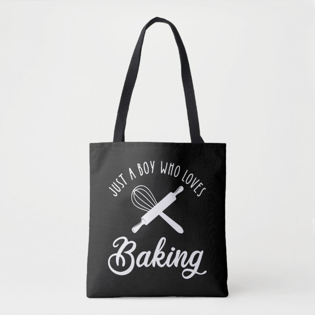 Just A Boy Who Loves Baking Tote Bag (Front)