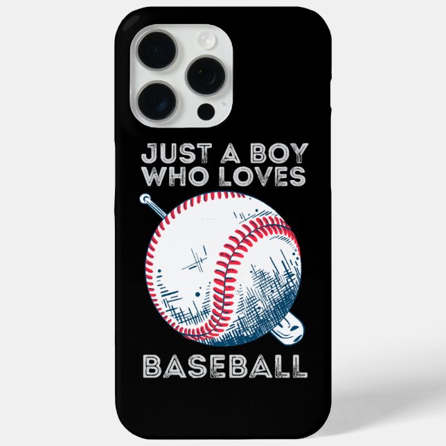 Just a Boy Who Loves Baseball Batter baseball Ball Case-Mate iPhone Case (Back)