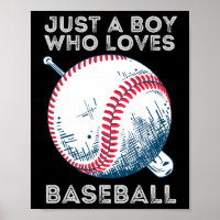 Just a Boy Who Loves Baseball Batter baseball Ball