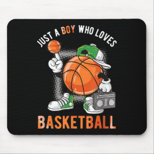 Just A Boy Who Loves Basketball 2 Mouse Pad