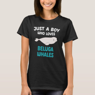 Just A Boy Who Loves Beluga Whales Animal Kids Boy T-Shirt