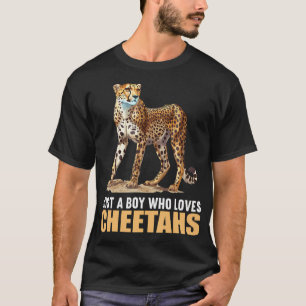 Just A Boy Who Loves Cheetahs Cheetah T-Shirt
