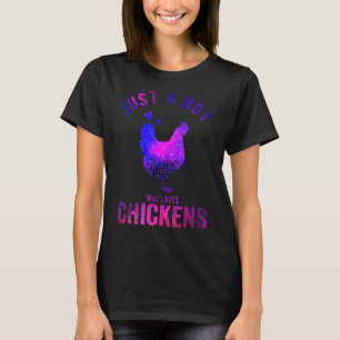Just A Boy Who Loves Chickens Chicken   Chicken T-Shirt