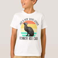 Just A Boy Who Loves Cornish Rex Cats