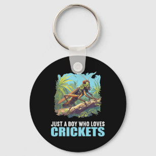 Just A Boy Who Loves Crickets. Crickets Animal Cri Key Ring