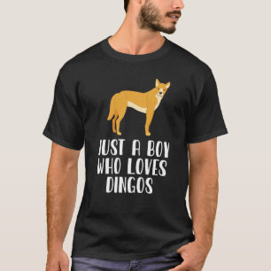 Just A Boy Who Loves Dingos Wildlife Wild Dog T-Shirt