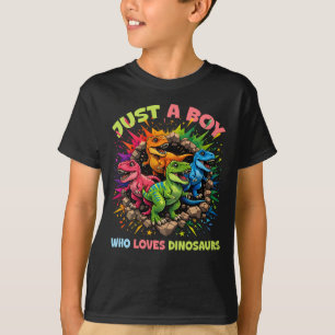 Just A Boy Who Loves Dinosaurs T-Shirt