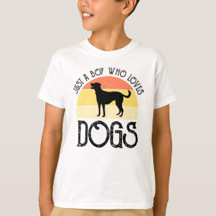 Just A Boy Who Loves Dogs T-Shirt
