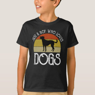 Just A Boy Who Loves Dogs T-Shirt