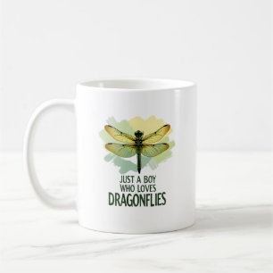Just a Boy who loves Dragonflies. Dragonflies Drag Coffee Mug