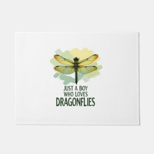 Just a Boy who loves Dragonflies. Dragonflies Drag Doormat