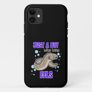 Just A Boy Who Loves Eels Ocean Lover Sea Life iPhone 11 Case