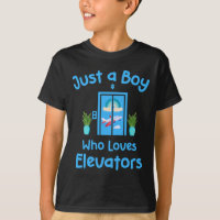 Just A Boy Who Loves Elevators Cute Distracted By