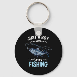 Just A Boy Who Loves Fishing 1 Key Ring