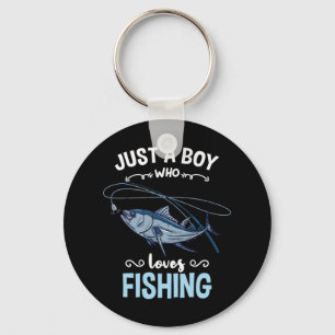 Just A Boy Who Loves Fishing 1 Key Ring