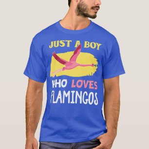 Just A Boy Who Loves Flamingos T-Shirt