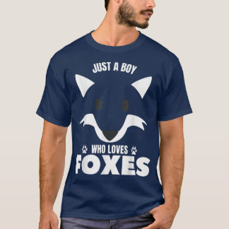 Just A Boy Who Loves Foes Birthday Boy BDay Gifts  T-Shirt