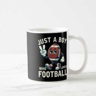 Just A Boy Who Loves Football Boys Coffee Mug