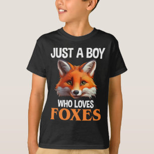 Just A Boy Who Loves Foxes T-Shirt