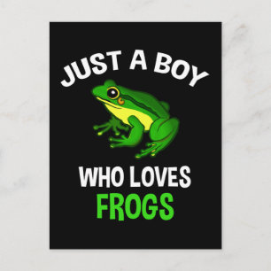 Just A Boy Who Loves Frogs Postcard