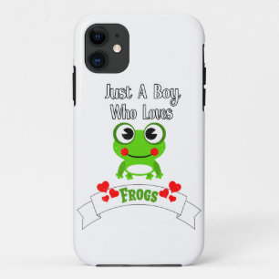 Just A Boy Who Loves Frogs World's Cutest Frog iPhone 11 Case