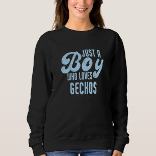 Just A Boy Who Loves Geckos Sweatshirt