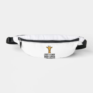 Just a Boy Who Loves Giraffes Cute Giraffe T-Shirt Bum Bags