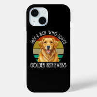 Just A Boy Who Loves Golden Retrievers