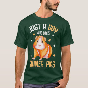 Just a Boy who loves Guinea Pigs Kids Boys Guinea T-Shirt