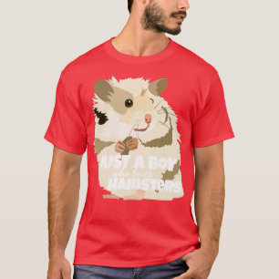 Just a Boy Who Loves Hamsters Hamster Farmer T-Shirt
