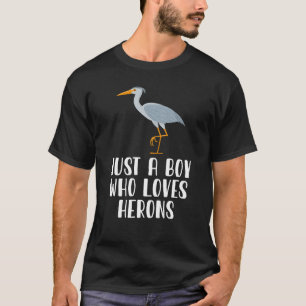 Just A Boy Who Loves Herons T-Shirt