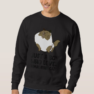 Just A Boy Who Loves Himalayan Cats Sweatshirt