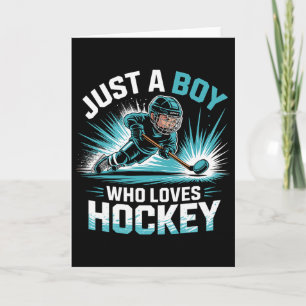 Just A Boy Who Loves Hockey _2 Card