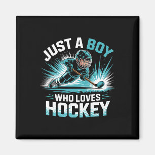 Just A Boy Who Loves Hockey _2 Magnet