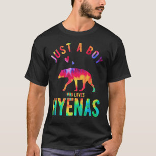 Just A Boy Who Loves Hyenas Hyena Hyena T-Shirt