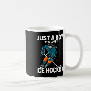 Just A Boy Who Loves Ice Hockey (1)  Coffee Mug