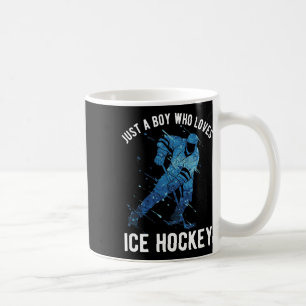 Just A Boy Who Loves Ice Hockey Coffee Mug