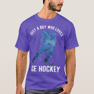 Just A Boy Who Loves Ice Hockey T-Shirt